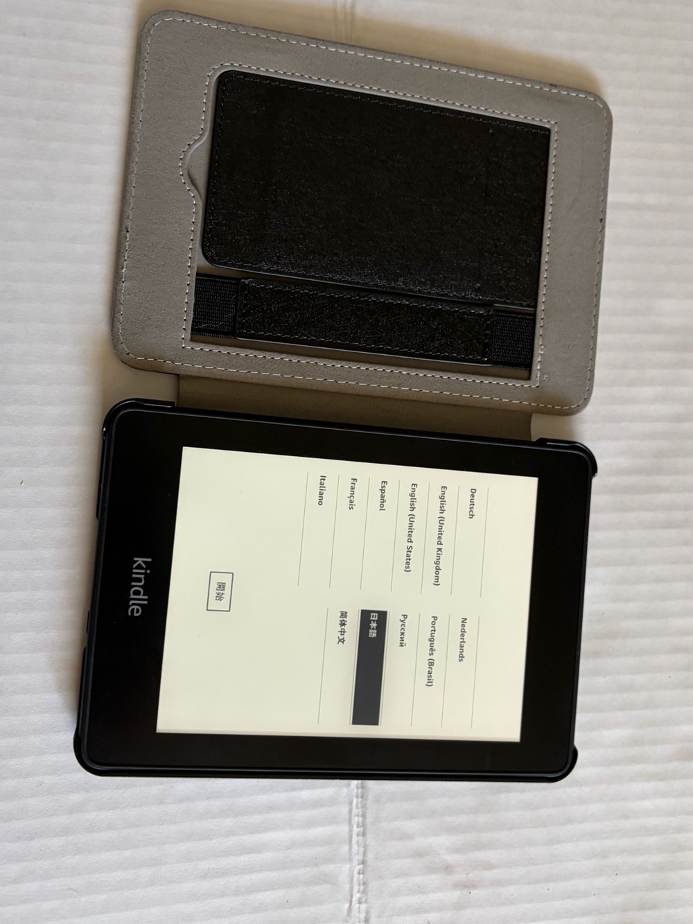 Amazon Kindle Paperwhite 10th Gen 8GB WiFi PQ94WIF with case